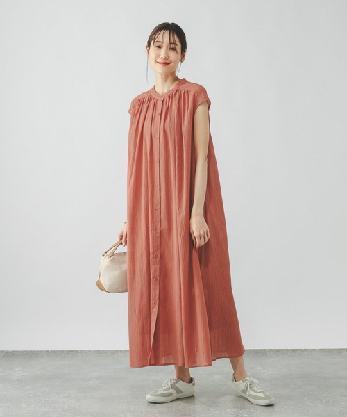 GLOBAL WORK ＊エアリーリラックスノースリーブワンピース 楽天市場】【SALE／40%OFF】エアリーリラックスノースリーブ