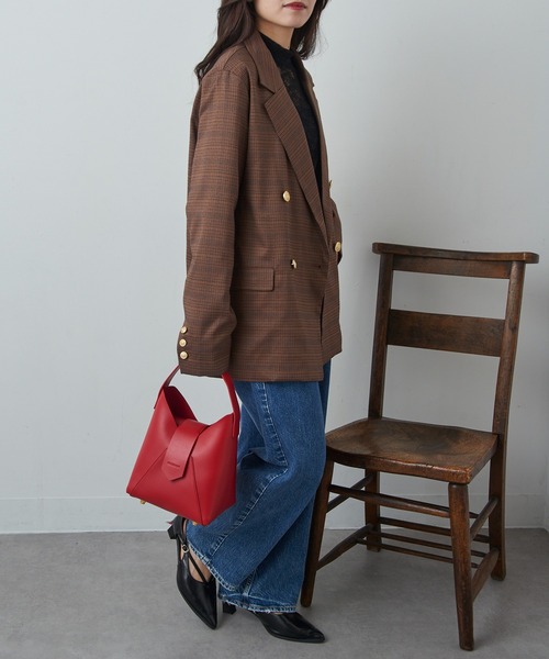 HASHIBAMI(ハシバミ)の「【HASHIBAMI】フェズ ワンハンドルバッグ ギフト(ハンドバッグ・レディース・グレイッシュベージュ/ブラック/ベージュ/ブラウン/レッド/ベージュ系・FREE)」の12枚目の写真