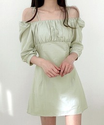 オフショルダー ミニ」に該当するレディースのワンピースファッション