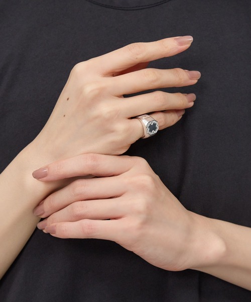 BABYLONE（バビロン）の「【ADRAR】OCTAGON PINKY（リング・レディース・シルバー・フリー）」の2枚目の写真