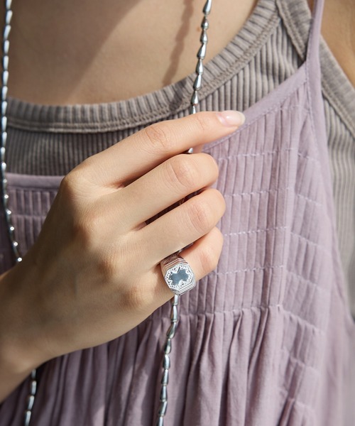 BABYLONE(バビロン)の「【ADRAR】OCTAGON PINKY(リング・レディース・シルバー・フリー)」の7枚目の写真