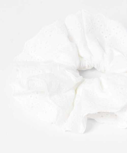 KBF（ケイビーエフ）の「ダブルレースシュシュ（ヘアゴム・レディース・アイボリー/ブラック・ONE）」の3枚目の写真