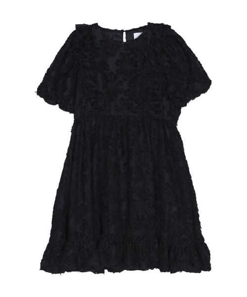 merry jenny（メリージェニー）の「ジャガードフレアミニワンピース（ワンピース・レディース・オフホワイト/ブルー/ブラック・FREE）」の5枚目の写真