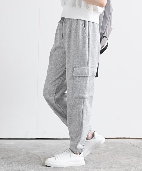rps（アールピーエス）の「カーゴジョガーパンツ（カーゴパンツ・レディース・ブラック/アイボリー/チャコールグレー/杢グレー・フリー）」の4枚目の写真