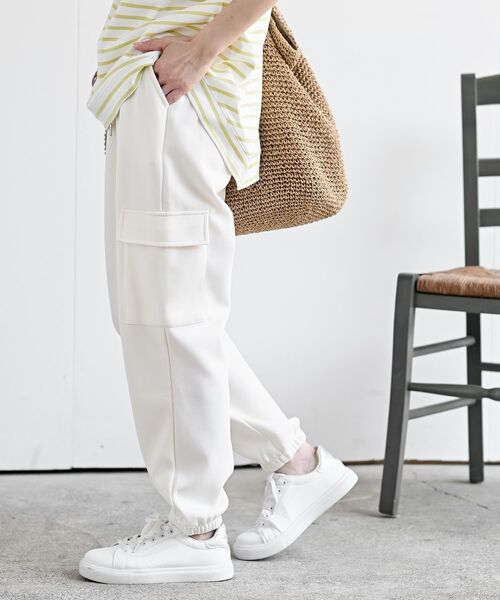 rps（アールピーエス）の「カーゴジョガーパンツ（カーゴパンツ・レディース・ブラック/アイボリー/チャコールグレー/杢グレー・フリー）」の2枚目の写真