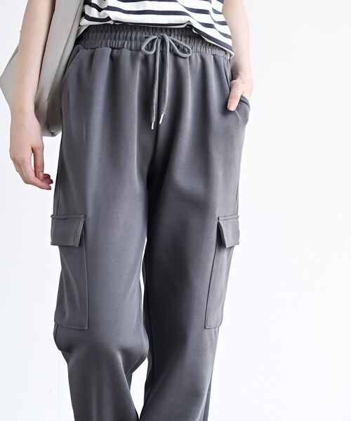 rps（アールピーエス）の「カーゴジョガーパンツ（カーゴパンツ・レディース・ブラック/アイボリー/チャコールグレー/杢グレー・フリー）」の5枚目の写真