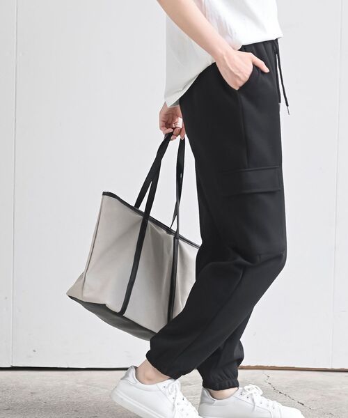 rps（アールピーエス）の「カーゴジョガーパンツ（カーゴパンツ・レディース・ブラック/アイボリー/チャコールグレー/杢グレー・フリー）」の12枚目の写真