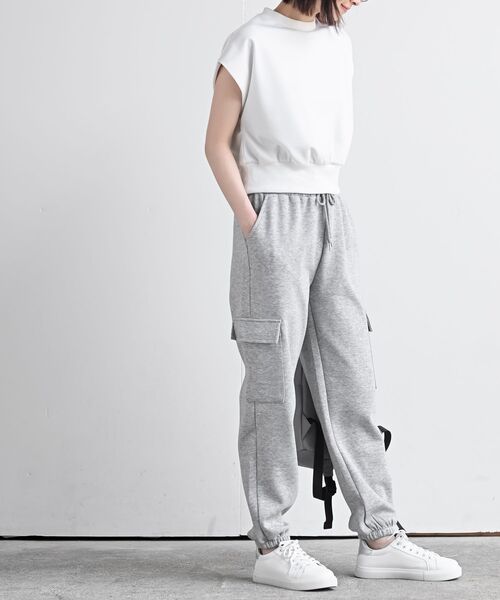 rps（アールピーエス）の「カーゴジョガーパンツ（カーゴパンツ・レディース・ブラック/アイボリー/チャコールグレー/杢グレー・フリー）」の17枚目の写真