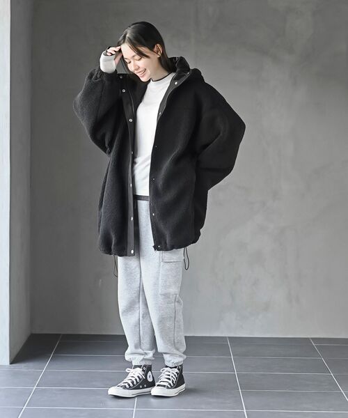 rps（アールピーエス）の「カーゴジョガーパンツ（カーゴパンツ・レディース・ブラック/アイボリー/チャコールグレー/杢グレー・フリー）」の22枚目の写真