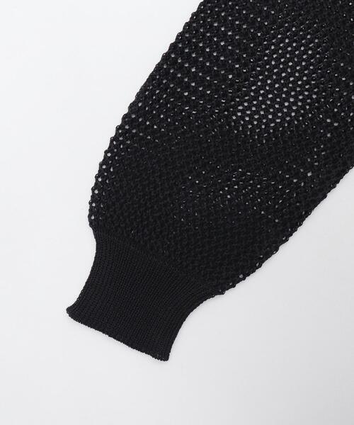 WEGO（ウィゴー）の「WEGO/2WAYオフショルメッシュニット（Tシャツ/カットソー・レディース・ブラック系その他5/ブラック/ホワイト・FREE）」の8枚目の写真