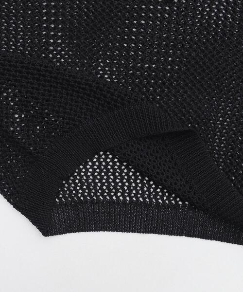 WEGO（ウィゴー）の「WEGO/2WAYオフショルメッシュニット（Tシャツ/カットソー・レディース・ブラック系その他5/ブラック/ホワイト・FREE）」の9枚目の写真