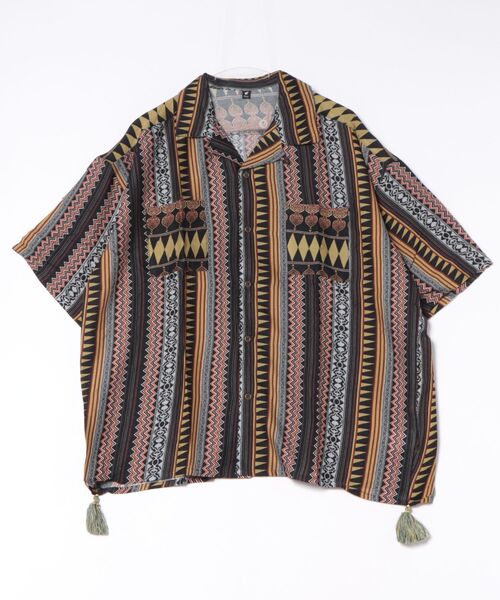チャイハネ(チャイハネ)の「【チャイハネ】フォーインMEN'Sシャツ(シャツ/ブラウス・メンズ・レッド/ブルー/ブラック/ホワイト/グリーン/ブルー系その他/ブラウン/レッド系その他・FREE)」の4枚目の写真