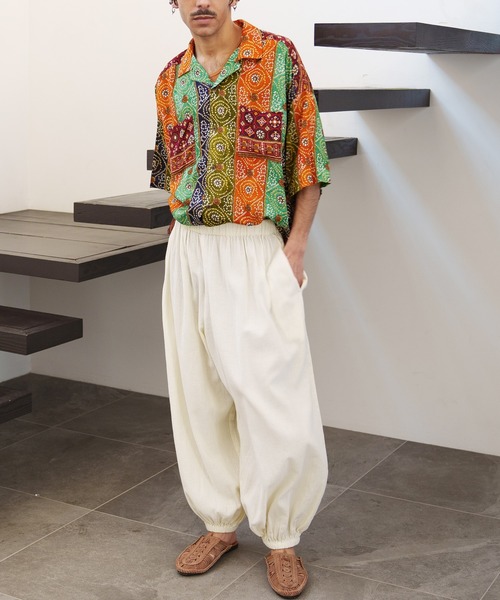 チャイハネ(チャイハネ)の「【チャイハネ】フォーインMEN'Sシャツ(シャツ/ブラウス・メンズ・レッド/ブルー/ブラック/ホワイト/グリーン/ブルー系その他/ブラウン/レッド系その他・FREE)」の9枚目の写真