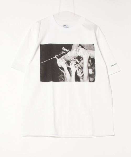 WALLA WALLA SPORT（ワラワラスポーツ）の「PRINTABLE  TUBE TEE /  CHARLES PETERSON - “CROWD SURF” /プリンタブル チューブ ティー /チャールズ ピーターソン - ”クラウド サーフ”（Tシャツ/カットソー・メンズ・ホワイト/スミクロ・LARGE/MEDIUM/X-LARGE/SMALL/XX-LARGE）」の10枚目の写真