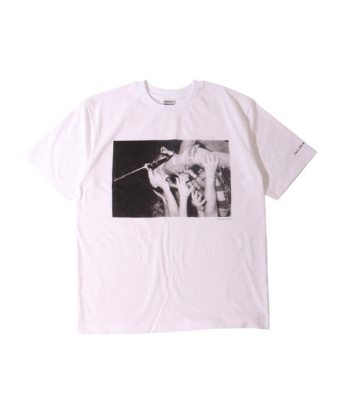 WALLA WALLA SPORT（ワラワラスポーツ）の「PRINTABLE  TUBE TEE /  CHARLES PETERSON - “CROWD SURF” /プリンタブル チューブ ティー /チャールズ ピーターソン - ”クラウド サーフ”（Tシャツ/カットソー・メンズ・ホワイト/スミクロ・LARGE/MEDIUM/X-LARGE/SMALL/XX-LARGE）」の12枚目の写真