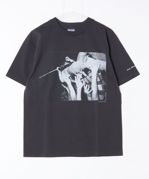 WALLA WALLA SPORT（ワラワラスポーツ）の「PRINTABLE  TUBE TEE /  CHARLES PETERSON - “CROWD SURF” /プリンタブル チューブ ティー /チャールズ ピーターソン - ”クラウド サーフ”（Tシャツ/カットソー・メンズ・ホワイト/スミクロ・LARGE/MEDIUM/X-LARGE/SMALL/XX-LARGE）」の14枚目の写真