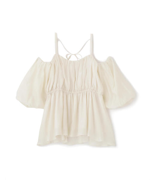 PROPORTION BODY DRESSING（プロポーションボディドレッシング）の「シャーリングオフショルブラウス / 1215210705（シャツ/ブラウス・レディース・ホワイト系その他/ブラウン/ピンク・FREE）」の6枚目の写真