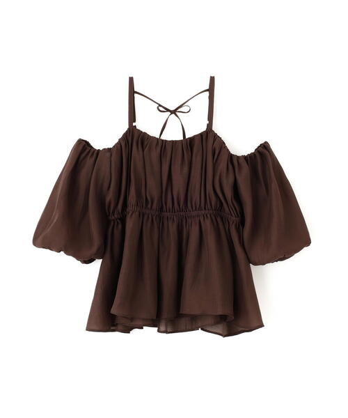 PROPORTION BODY DRESSING（プロポーションボディドレッシング）の「シャーリングオフショルブラウス / 1215210705（シャツ/ブラウス・レディース・ホワイト系その他/ブラウン/ピンク・FREE）」の11枚目の写真