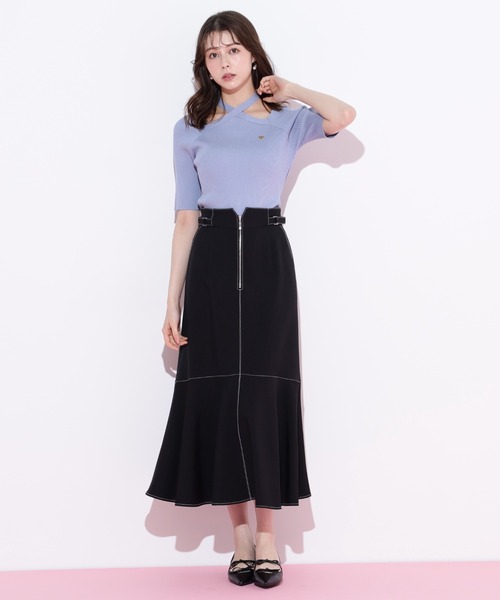 JILL by JILL STUART(ジルバイジルスチュアート)の「◇フロントファスナーマーメイドスカート(スカート・レディース・グリーン/モカ/ブラック・SMALL/MEDIUM)」の5枚目の写真