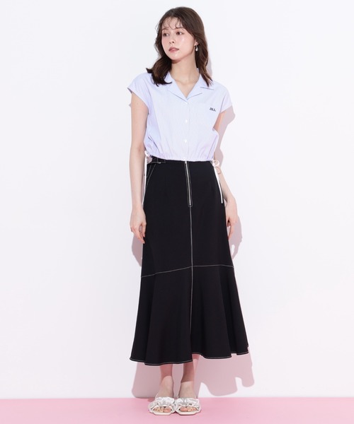 JILL by JILL STUART(ジルバイジルスチュアート)の「◇フロントファスナーマーメイドスカート(スカート・レディース・グリーン/モカ/ブラック・SMALL/MEDIUM)」の12枚目の写真