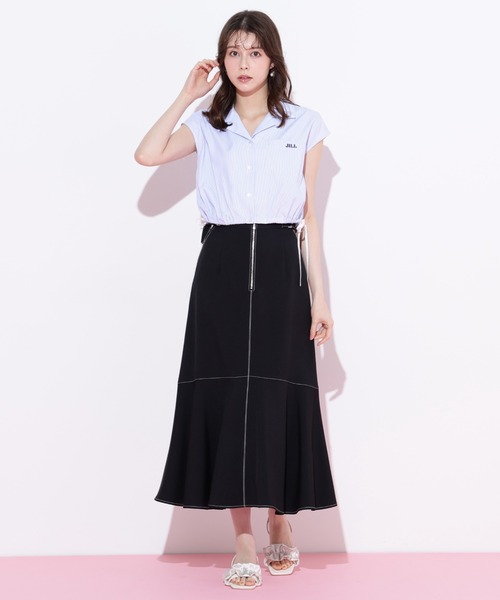 JILL by JILL STUART(ジルバイジルスチュアート)の「◇フロントファスナーマーメイドスカート(スカート・レディース・グリーン/モカ/ブラック・SMALL/MEDIUM)」の11枚目の写真