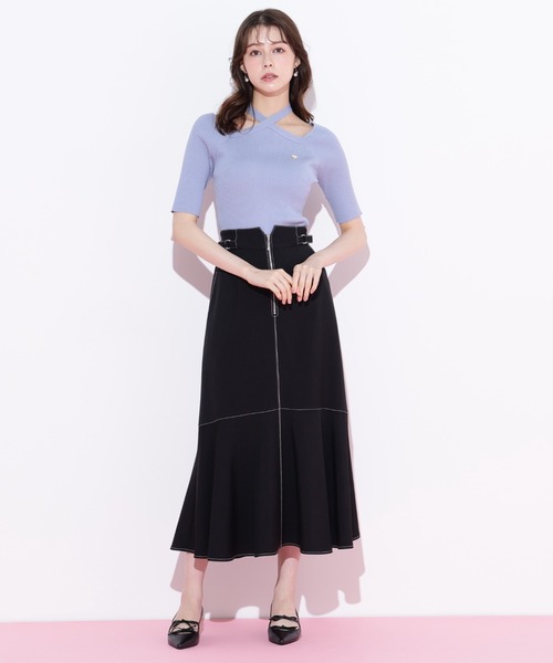 JILL by JILL STUART(ジルバイジルスチュアート)の「◇フロントファスナーマーメイドスカート(スカート・レディース・グリーン/モカ/ブラック・SMALL/MEDIUM)」の6枚目の写真