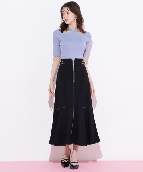 JILL by JILL STUART(ジルバイジルスチュアート)の「◇フロントファスナーマーメイドスカート(スカート・レディース・グリーン/モカ/ブラック・SMALL/MEDIUM)」の7枚目の写真