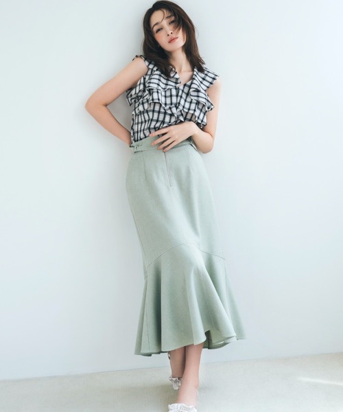 JILL by JILL STUART(ジルバイジルスチュアート)の「◇フロントファスナーマーメイドスカート(スカート・レディース・グリーン/モカ/ブラック・SMALL/MEDIUM)」の13枚目の写真