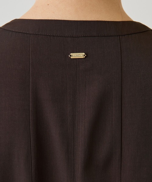 COLLAGE GALLARDAGALANTE（コラージュガリャルダガランテ）の「フィブリルフレアーブラウス（シャツ/ブラウス・レディース・ダークブラウン/パープル・FREE）」の11枚目の写真