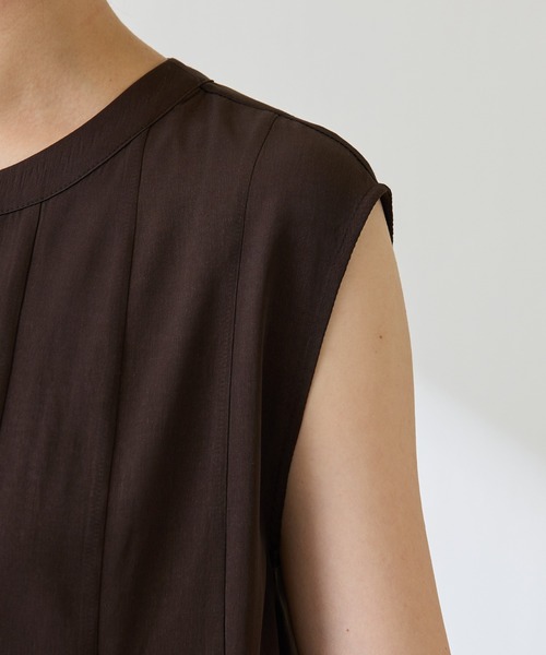 COLLAGE GALLARDAGALANTE（コラージュガリャルダガランテ）の「フィブリルフレアーブラウス（シャツ/ブラウス・レディース・ダークブラウン/パープル・FREE）」の9枚目の写真