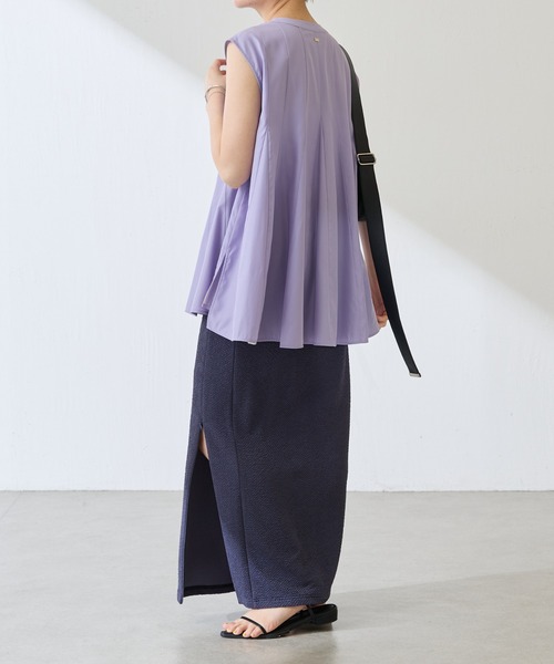 COLLAGE GALLARDAGALANTE（コラージュガリャルダガランテ）の「フィブリルフレアーブラウス（シャツ/ブラウス・レディース・ダークブラウン/パープル・FREE）」の22枚目の写真