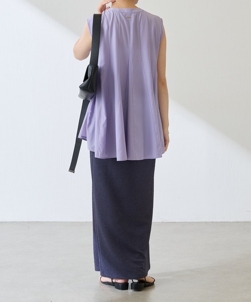 COLLAGE GALLARDAGALANTE（コラージュガリャルダガランテ）の「フィブリルフレアーブラウス（シャツ/ブラウス・レディース・ダークブラウン/パープル・FREE）」の21枚目の写真