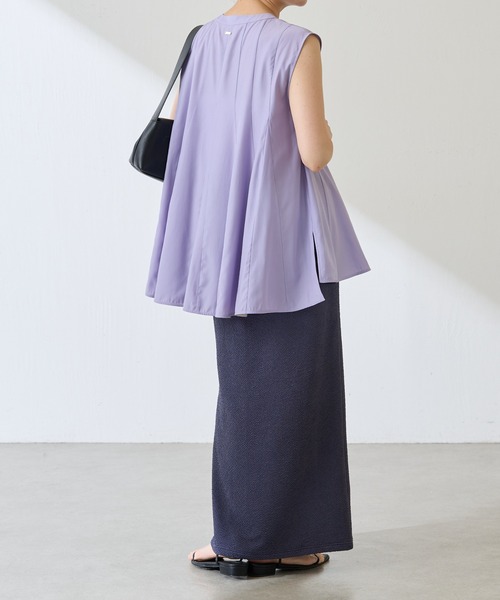 COLLAGE GALLARDAGALANTE（コラージュガリャルダガランテ）の「フィブリルフレアーブラウス（シャツ/ブラウス・レディース・ダークブラウン/パープル・FREE）」の20枚目の写真