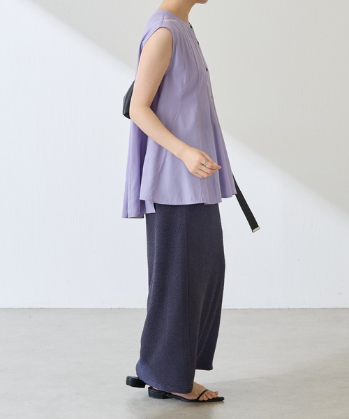 COLLAGE GALLARDAGALANTE（コラージュガリャルダガランテ）の「フィブリルフレアーブラウス（シャツ/ブラウス・レディース・ダークブラウン/パープル・FREE）」の19枚目の写真