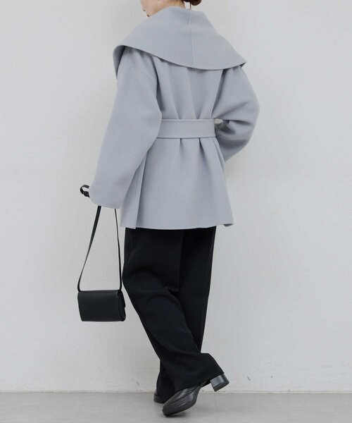 GALLARDAGALANTE（ガリャルダガランテ）の「リバーショールコート（その他アウター・レディース・ライトグレー/キャメル/イエロー・FREE）」の10枚目の写真