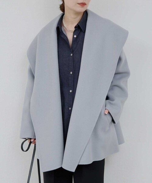 GALLARDAGALANTE（ガリャルダガランテ）の「リバーショールコート（その他アウター・レディース・ライトグレー/キャメル/イエロー・FREE）」の11枚目の写真