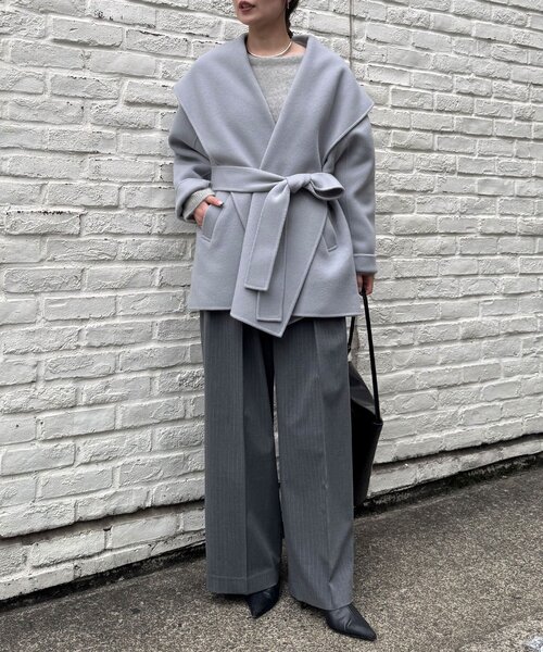 GALLARDAGALANTE（ガリャルダガランテ）の「リバーショールコート（その他アウター・レディース・ライトグレー/キャメル/イエロー・FREE）」の16枚目の写真