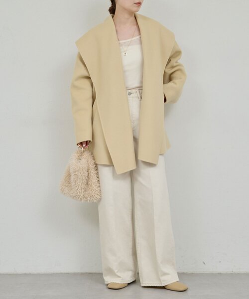 GALLARDAGALANTE（ガリャルダガランテ）の「リバーショールコート（その他アウター・レディース・ライトグレー/キャメル/イエロー・FREE）」の21枚目の写真