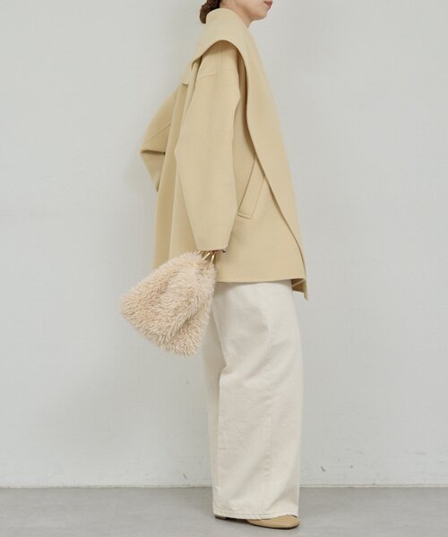 GALLARDAGALANTE（ガリャルダガランテ）の「リバーショールコート（その他アウター・レディース・ライトグレー/キャメル/イエロー・FREE）」の22枚目の写真