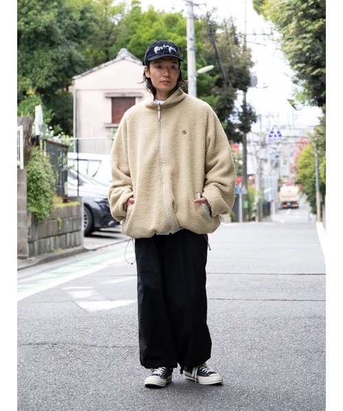 APPLEBUM(アップルバム)の「Reversible Boa Jacket(ブルゾン・メンズ・ベージュ系その他/ブラック・X-LARGE/LARGE/MEDIUM)」の3枚目の写真