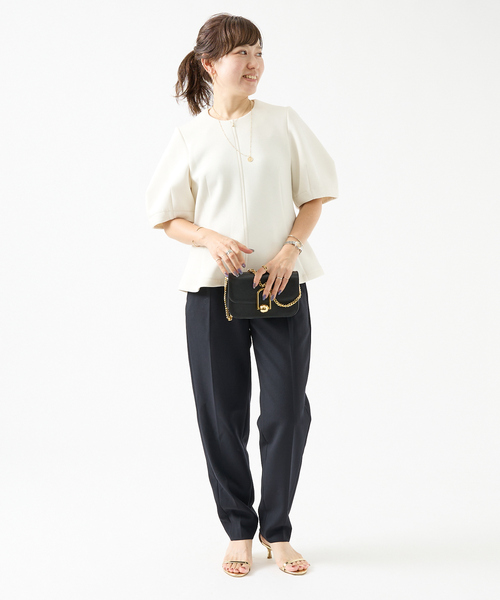 DESIGNWORKS（デザインワークス）の「フォルムプルオーバー（Tシャツ/カットソー・レディース・ブラック/アイボリー・38）」の15枚目の写真