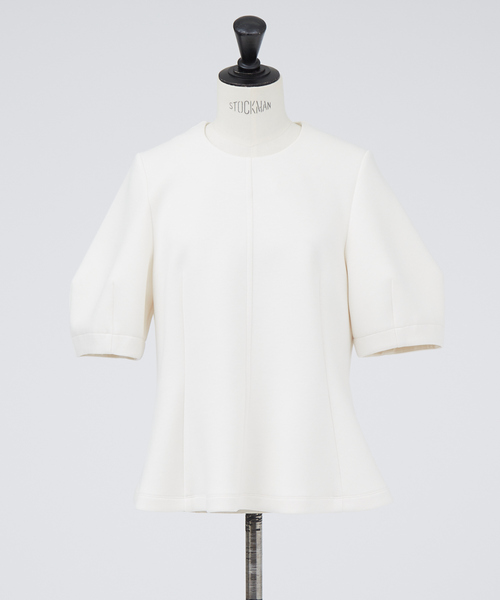 DESIGNWORKS（デザインワークス）の「フォルムプルオーバー（Tシャツ/カットソー・レディース・ブラック/アイボリー・38）」の9枚目の写真