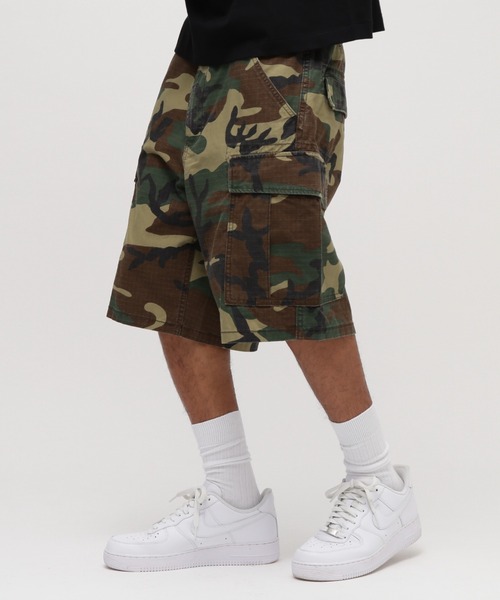 AVIREX（アヴィレックス）の「COTTON RIPSTOP FATIGUE SHORT / コットン リップストップ ファティーグ ショーツ / AVIREX / アヴィレックス（カーゴパンツ・メンズ・オリーブ系/ブラック/カーキ/その他2・M/XL/L/2XL）」の4枚目の写真