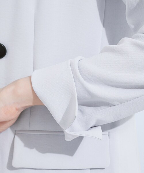 INDIVI（インディヴィ）の「【着る日傘／遮熱／UVケア】ダブルジャケット（テーラードジャケット・レディース・ライトグレー/ネイビー・05/13/15 /19/36/38/40）」の17枚目の写真