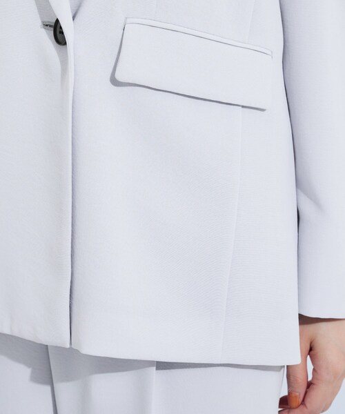 INDIVI（インディヴィ）の「【着る日傘／遮熱／UVケア】ダブルジャケット（テーラードジャケット・レディース・ライトグレー/ネイビー・05/13/15 /19/36/38/40）」の19枚目の写真