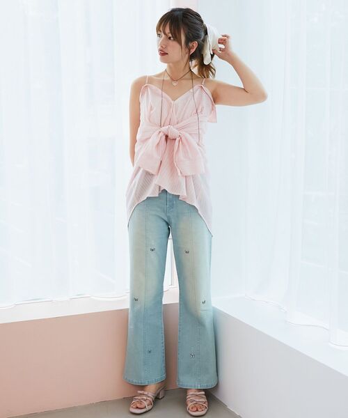 MAJESTIC LEGON(マジェスティックレゴン)の「2wayミディシャツ(シャツ/ブラウス・レディース・アイボリー/ブルー/ピンク・MEDIUM)」の19枚目の写真
