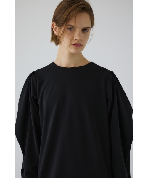 Drape sleeve cut dress ドレープスリーブカットドレス（ワンピース