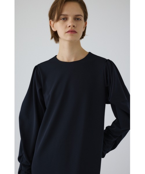 Drape sleeve cut dress ドレープスリーブカットドレス（ワンピース