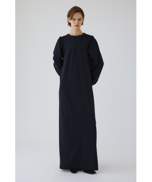 RIM.ARK(リムアーク)の「Drape sleeve cut dress ドレープスリーブカットドレス(ワンピース・レディース・ダークネイビー/ブラウン/ブラック・38/36/34)」の14枚目の写真