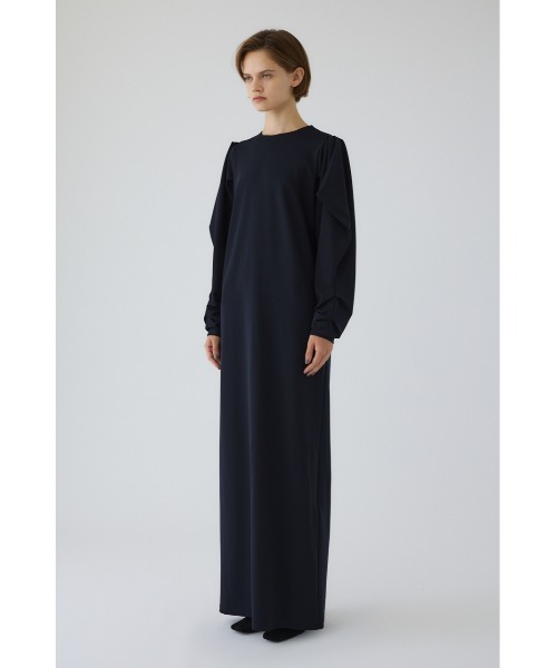 RIM.ARK（リムアーク）の「Drape sleeve cut dress ドレープ